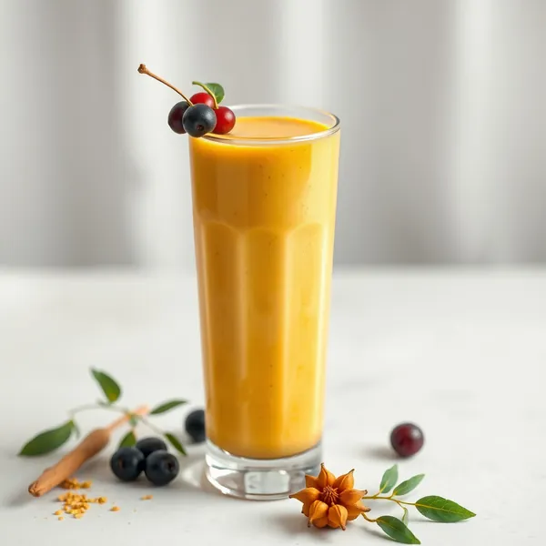 Smoothie au Lait d'Épeautre et Curcuma Bio