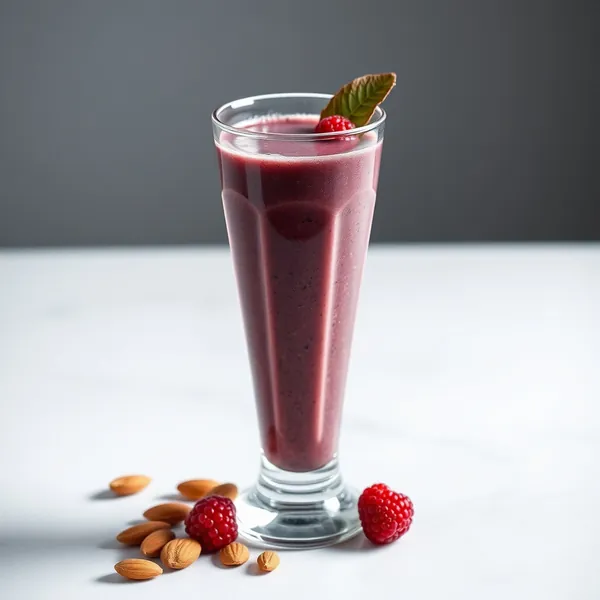 Smoothie de Açaí, Amêndoa e Leite de Coco Pós-Treino