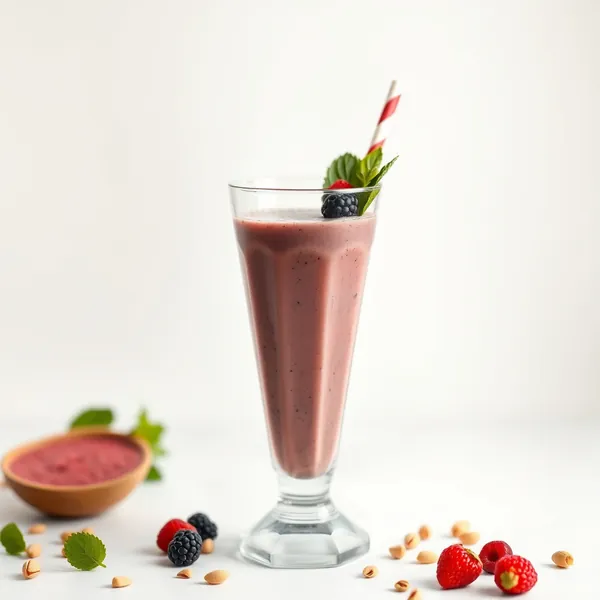 Post-Workout Acai Pistachio Milk Smoothie