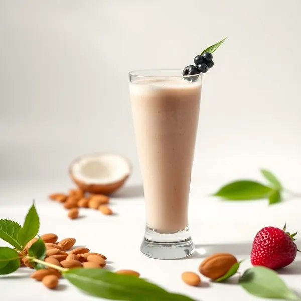 Batido de Manteiga de Amendoim e Leite de Coco Pós-Treino
