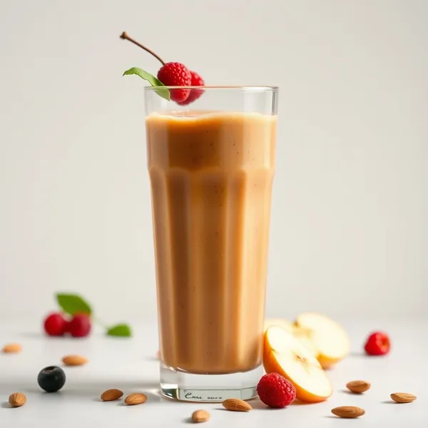 Post-Workout Almond Butter Apple Juice Smoothie