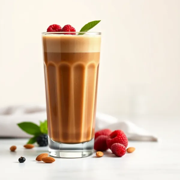 Batido de Almendra Fría con Café Post Entrenamiento
