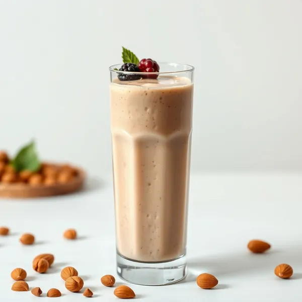 Post-Workout Almond Butter Hazelnut Milk Smoothie