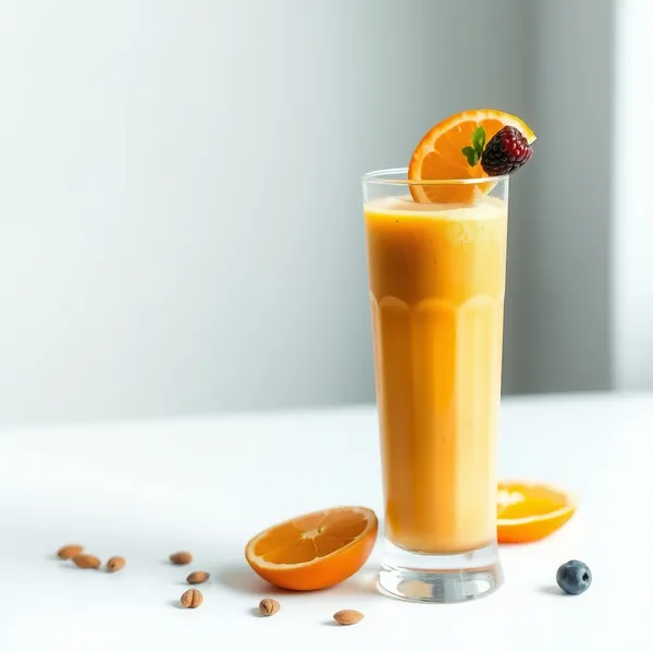 Post-Workout Almond Butter Orange Juice Smoothie