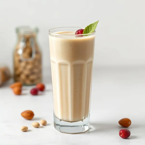 Post-Workout Almond Butter Pistachio Milk Smoothie