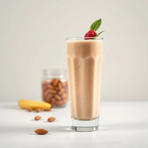 Post-Workout Almond Butter Protein Shake Smoothie
