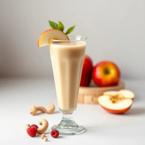 Smoothie de Maçã e Leite de Caju Pós-Treino