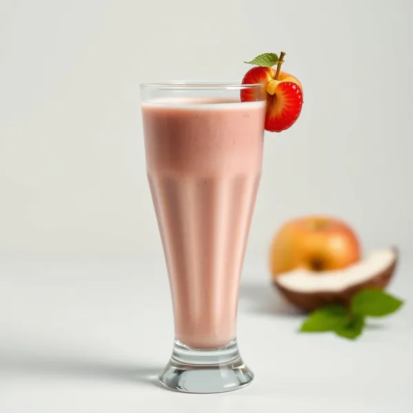 Smoothie de Maçã e Água de Coco Pós-Treino