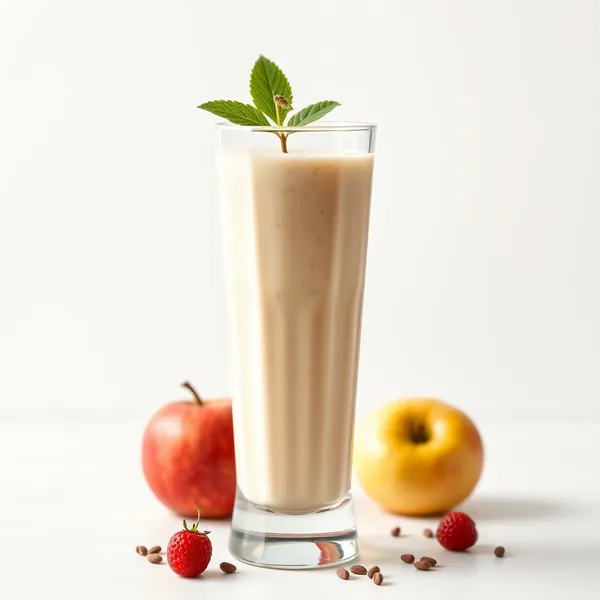 Smoothie de Maçã e Leite de Arroz Pós-Treino