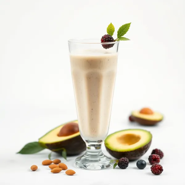 Smoothie di Avocado, Mandorla e Latte di Cocco Post-Allenamento