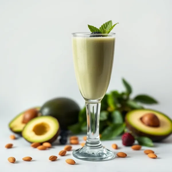Smoothie de Abacate e Leite de Amêndoa Pós-Treino