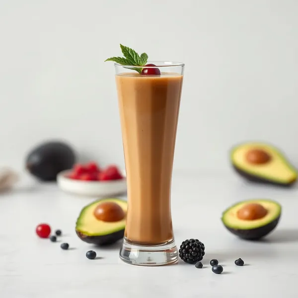 Smoothie de Abacate e Café Frio Pós-Treino