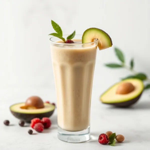 Smoothie di Avocado e Latte di Macadamia Post-Allenamento
