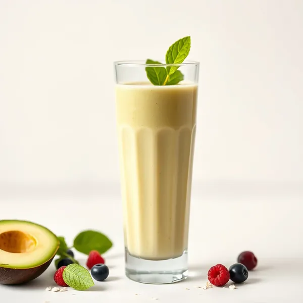 Post-Workout Avocado Oat Milk Smoothie