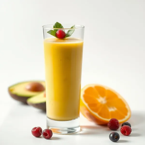 Post-Workout Avocado Orange Juice Smoothie