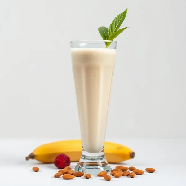 Bananen-Mandelmilch Post-Workout Smoothie