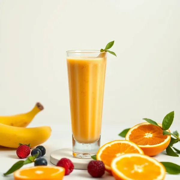 Post-Workout Banana Orange Juice Smoothie