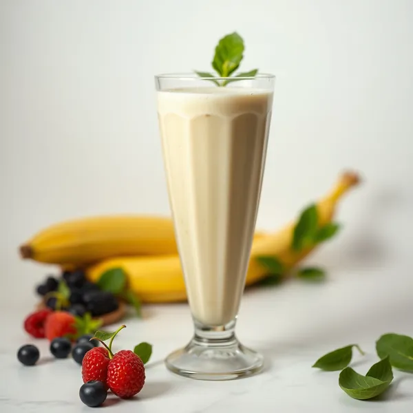 Batido de Banana e Leite de Ervilha Pós-Treino