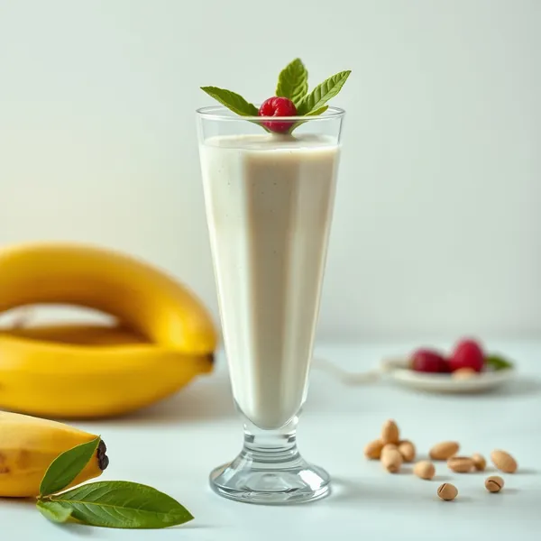 Batido de Banana y Pistacho Post Entrenamiento