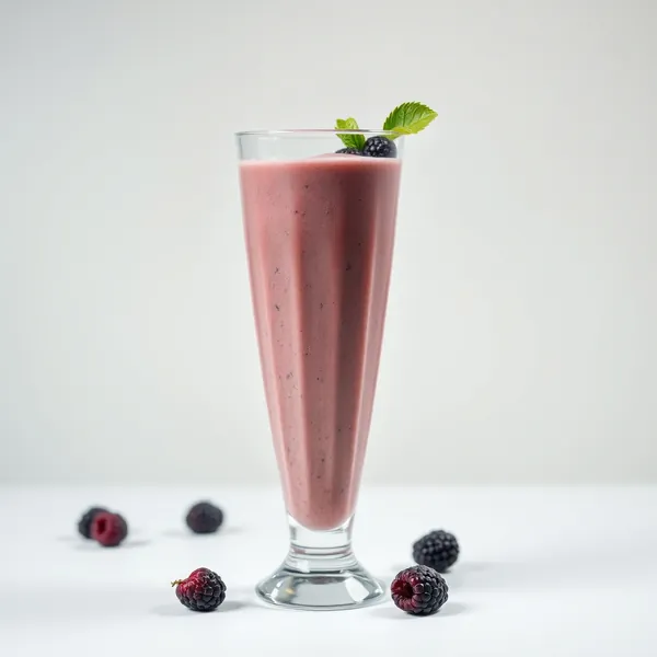 Smoothie de Amora e Leite de Caju Pós-Treino