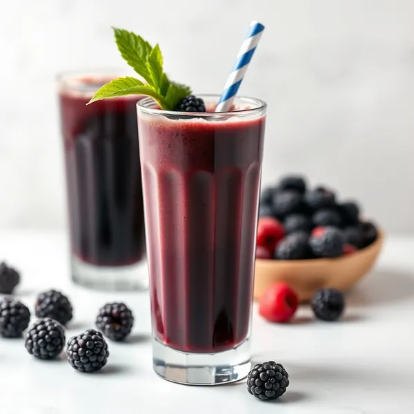 Post-Workout Blackberry Cold Brew Coffee Smoothie