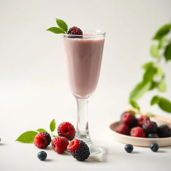 Post-Workout Brombeer-Erbsenmilch-Smoothie