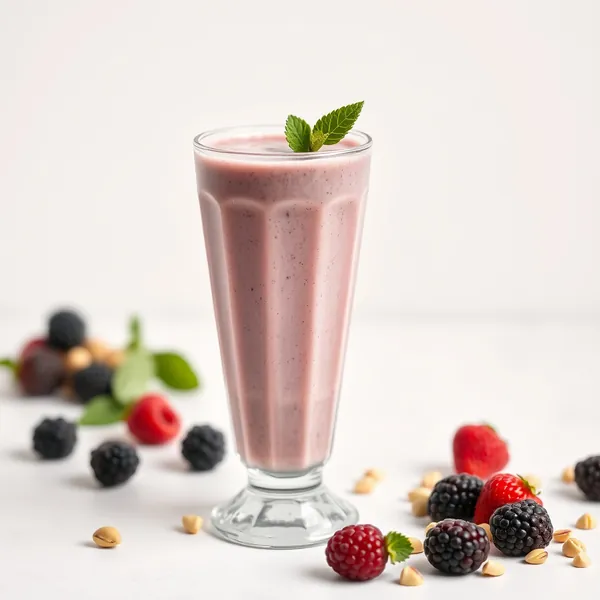 Post-Workout Blackberry Pistachio Milk Smoothie
