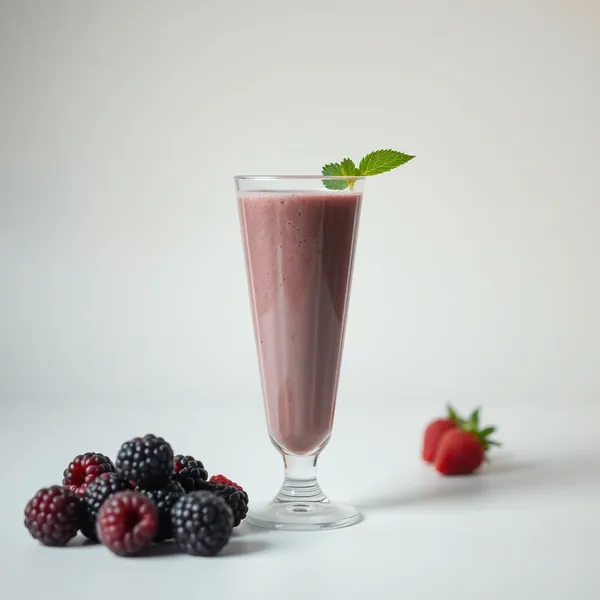 Smoothie de Amora e Leite de Soja Pós-Treino