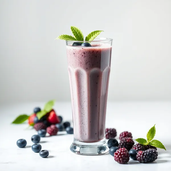 Post-Workout Blueberry Cold Brew Coffee Smoothie