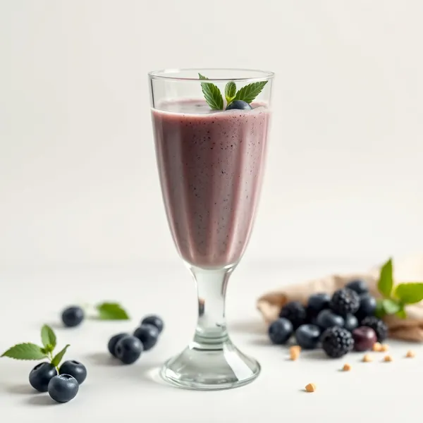 Post-Workout Blueberry Hazelnut Milk Smoothie