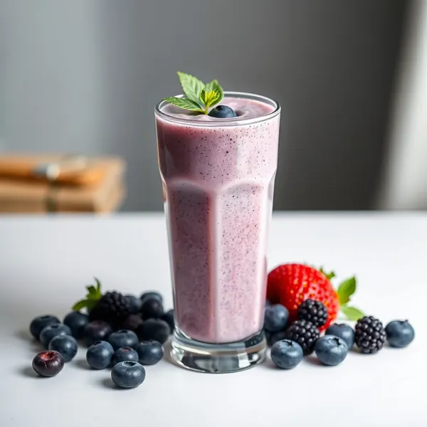 Batido de Arando e Leite de Espelta Pós-Treino