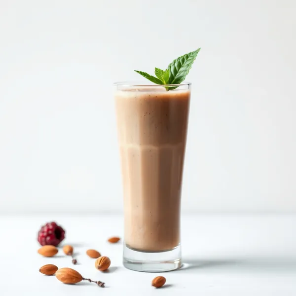 Post-Workout Cacao Powder Almond Milk Smoothie