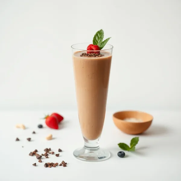 Post-Workout Cacao Powder Cashew Milk Smoothie