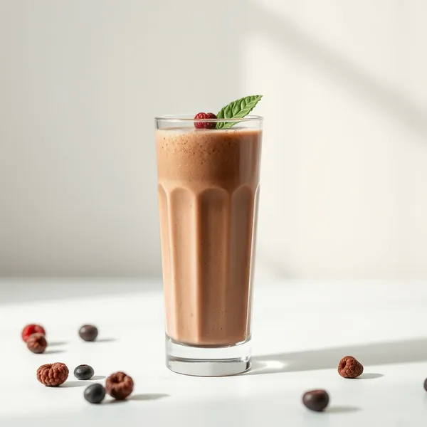 Smoothie de Cacau em Pó e Iogurte Grego Pós-Treino