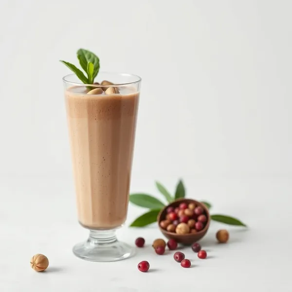 Post-Workout Cacao Powder Pistachio Milk Smoothie