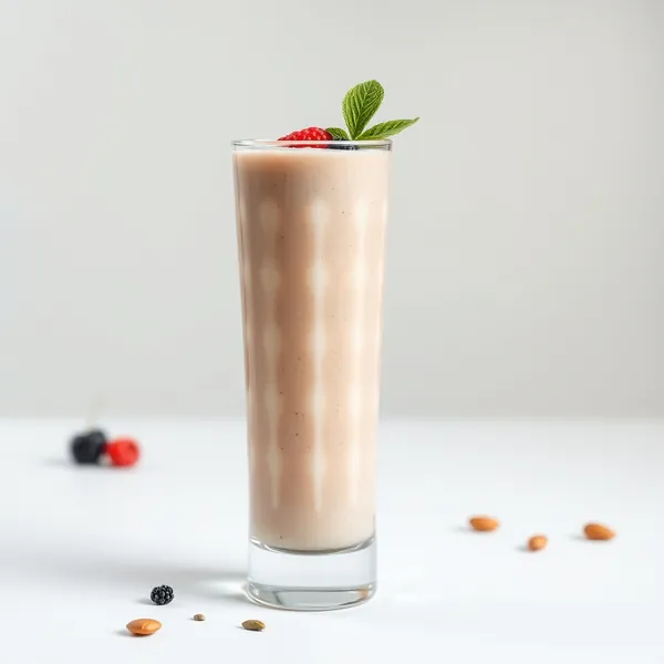 Smoothie de Chia e Leite de Amêndoas Pós-Treino