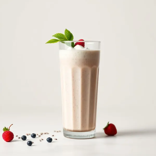Chia und Griechischer Joghurt Post-Workout Smoothie