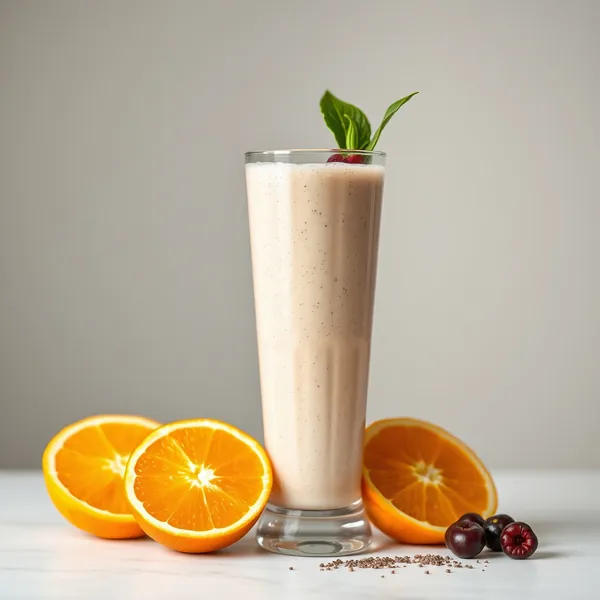 Post-Workout Chia Seed Orange Juice Smoothie