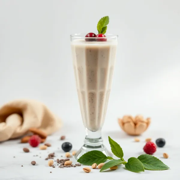 Batido de Chía y Leche de Pistacho Post Entrenamiento