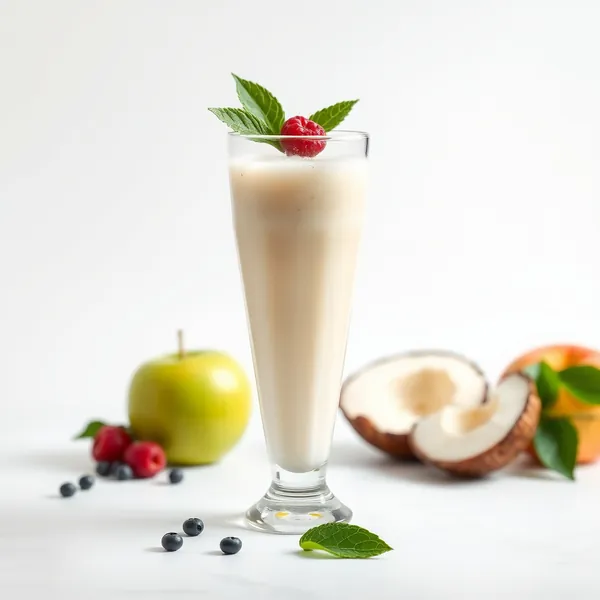 Smoothie de Suco de Maçã e Coco Pós-Treino