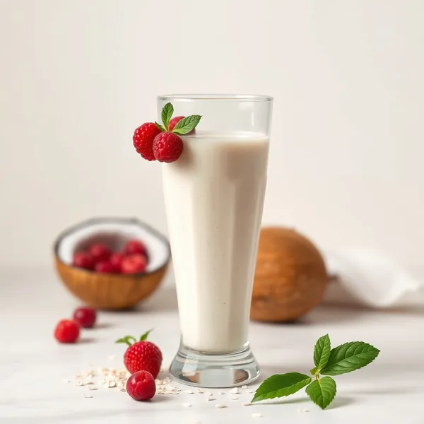 Batido de Leite de Coco e Aveia Pós-Treino