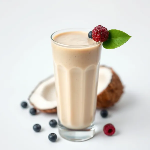 Batido de Coco e Leite de Ervilha Pós-Treino