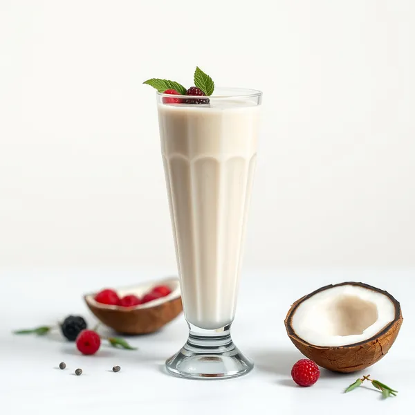 Smoothie de Leite de Arroz e Coco Pós-Treino