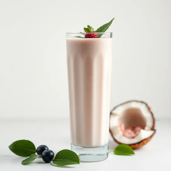 Batido de Coco e Leite de Soja Pós-Treino