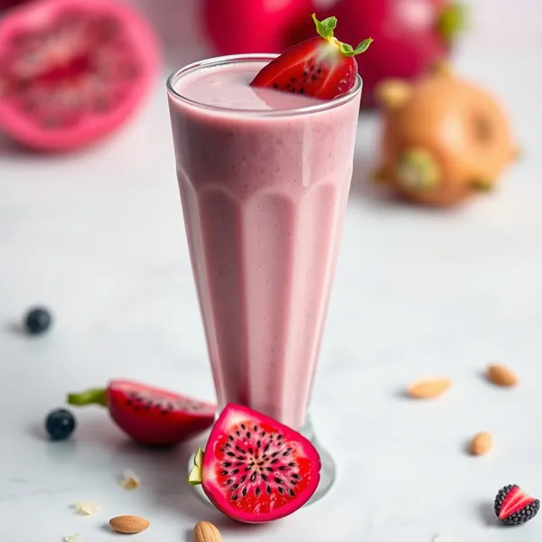 Post-Workout Dragonfruit Almond Milk Smoothie