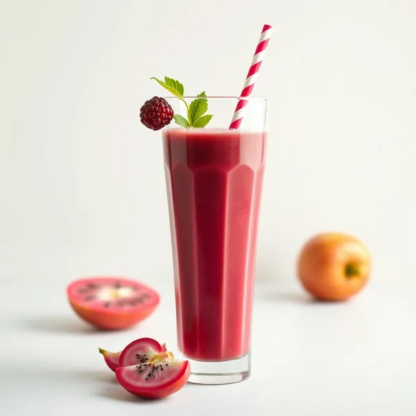 Post-Workout Dragonfruit Apple Juice Smoothie