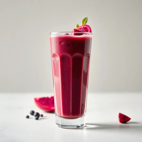 Batido de Café Frío con Dragonfruit Post Entrenamiento