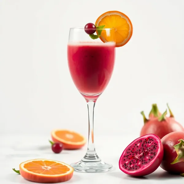 Post-Workout Dragonfruit Orange Juice Smoothie