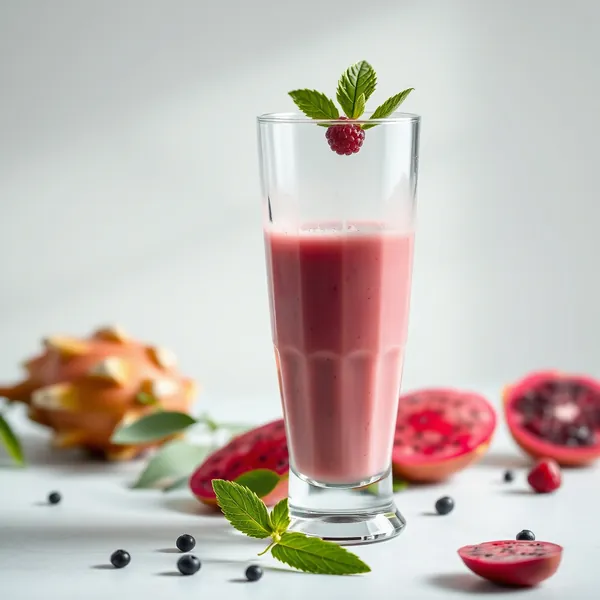 Post-Workout Dragonfruit Soy Milk Smoothie