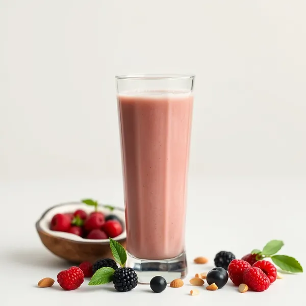 Smoothie de Goji, Amêndoa e Leite de Coco Pós-Treino